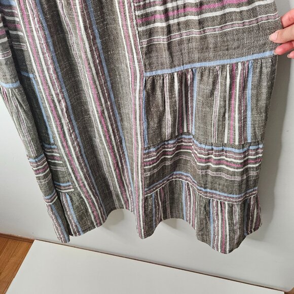 Xirena Dylan Freedom Stripe Maxi Dress Sz M Loose Fit - Picture 5 of 8